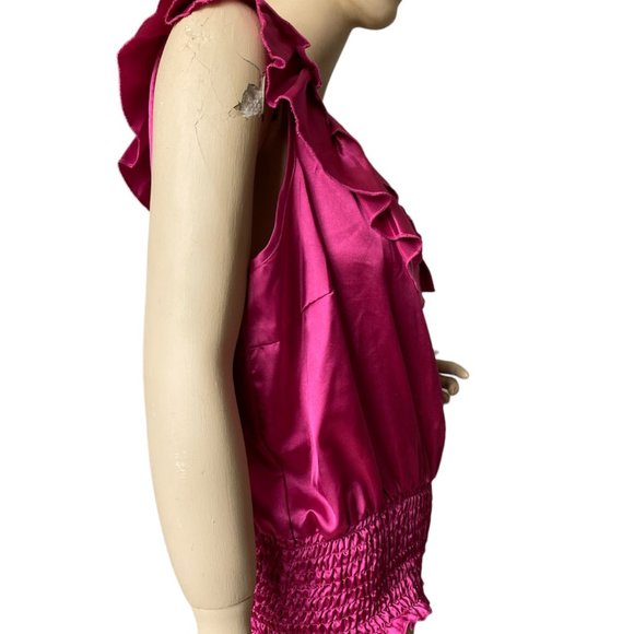 Care n Sport Women's Magenta Sleeves Less Blouse Stretch Top Size 2X - Picture 4 of 10